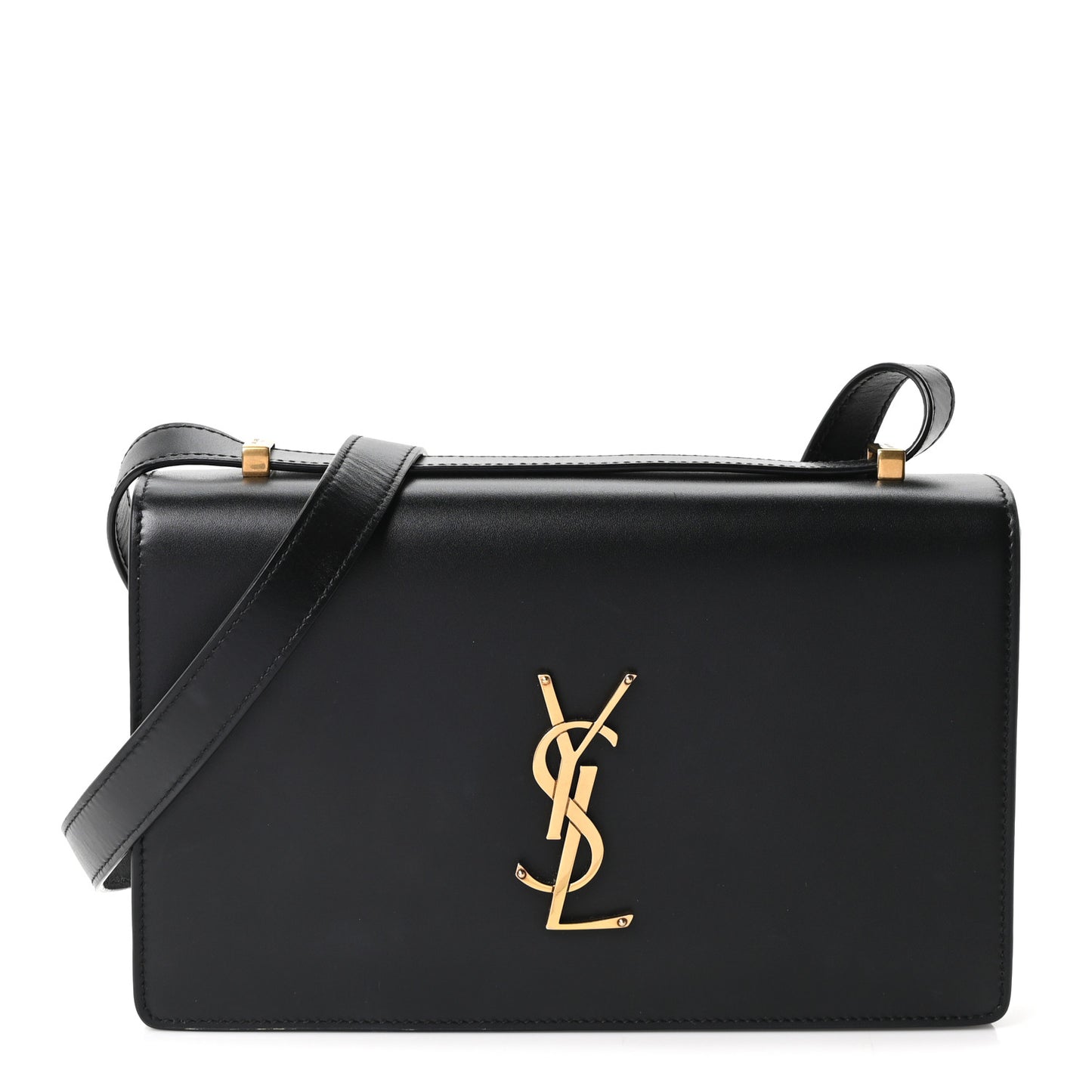 Calfskin Monogram Small Dylan Shoulder Bag Black
