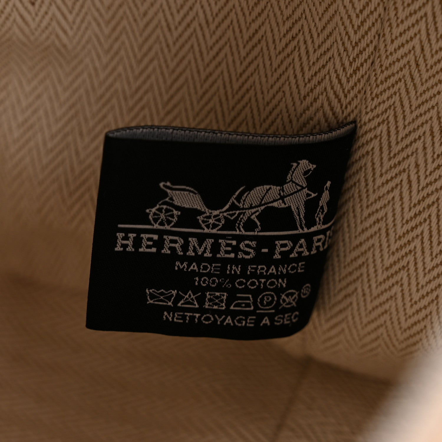 Hermes Canvas Small Bride-A-Brac Pavillon Pouch Natural Multicolor 6 of 6