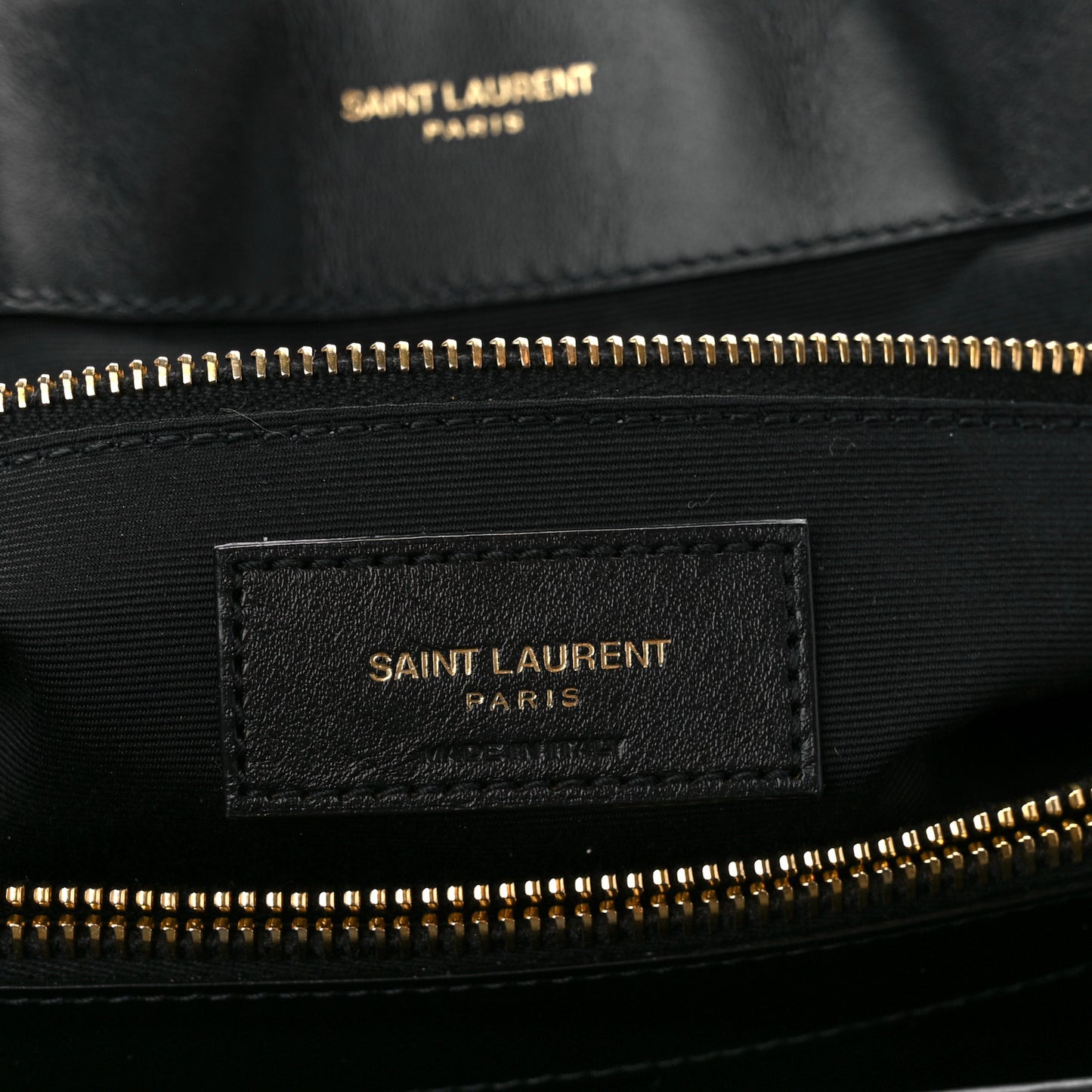 Calfskin Y Quilted Monogram Large Loulou Chain Satchel Black