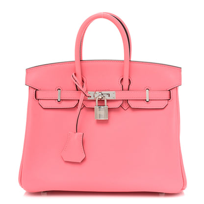Hermes Swift Birkin 25 Rose Azalee 1 of 12