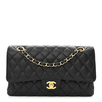 Chanel Caviar Quilted Medium Double Flap Black 1 of 9