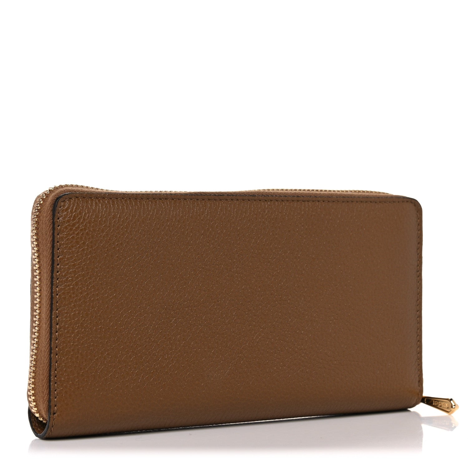 Gucci Grainy Calfskin Zumi Zip Around Wallet Friky Taupe 3 of 8