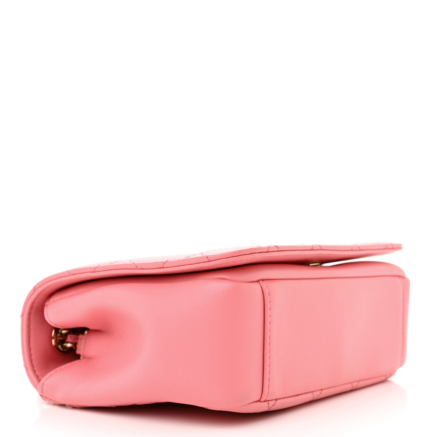 Chanel Lambskin Quilted Studded Beauty Begins Flap Rose 4 of 10