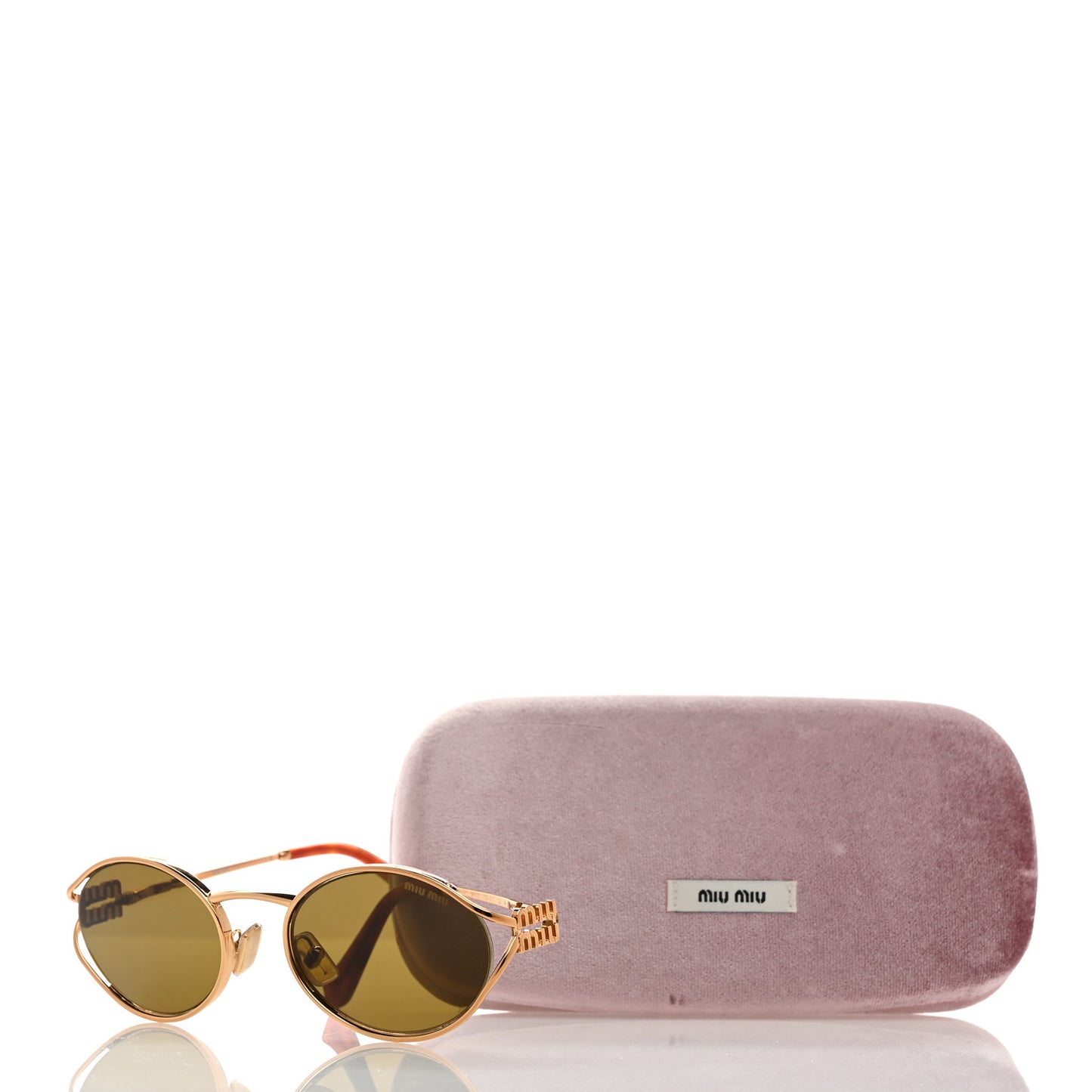 Metal Oval Sunglasses SMU52Y Tortoise