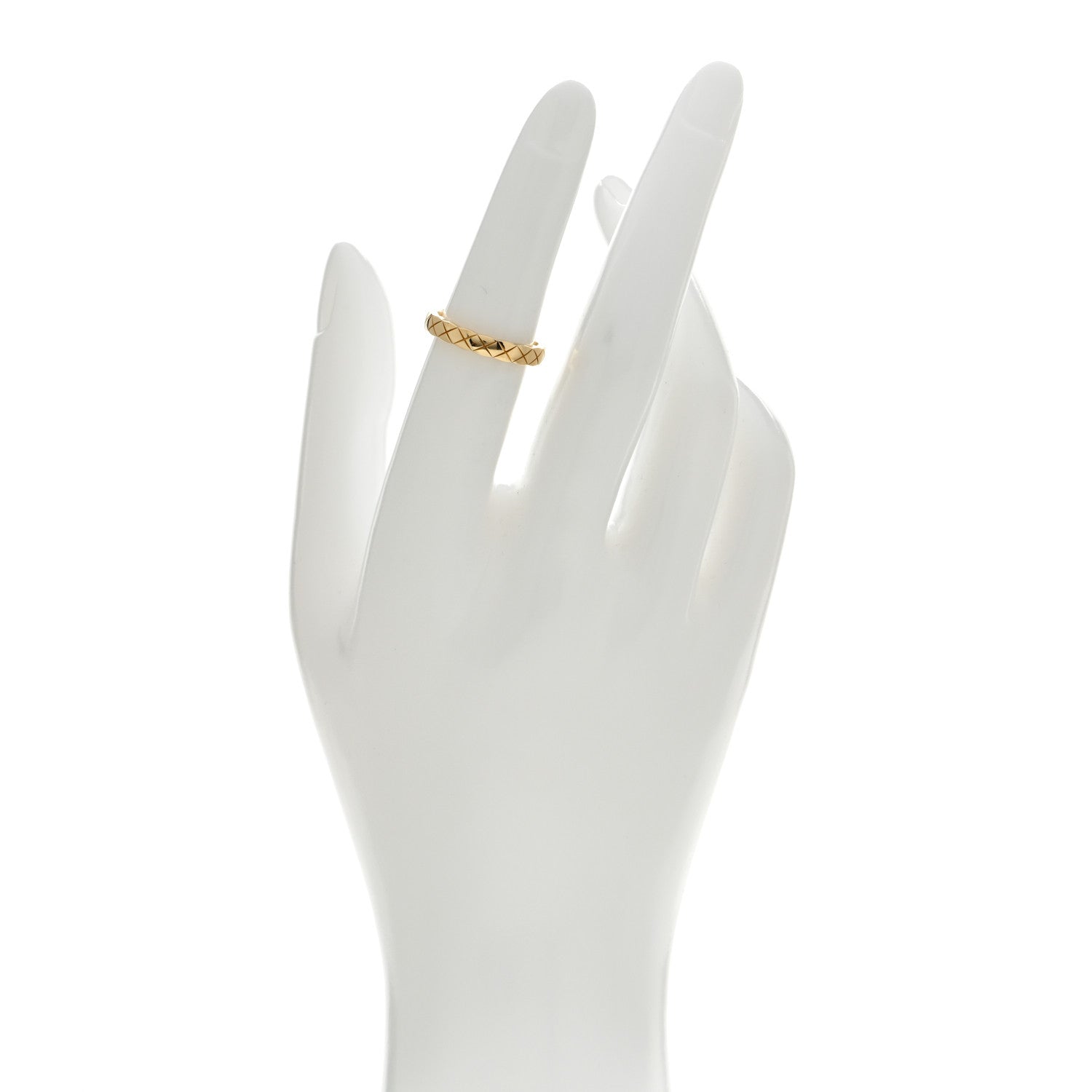 Chanel 18K Yellow Gold Mini Coco Crush Ring 51 5.75 2 of 5