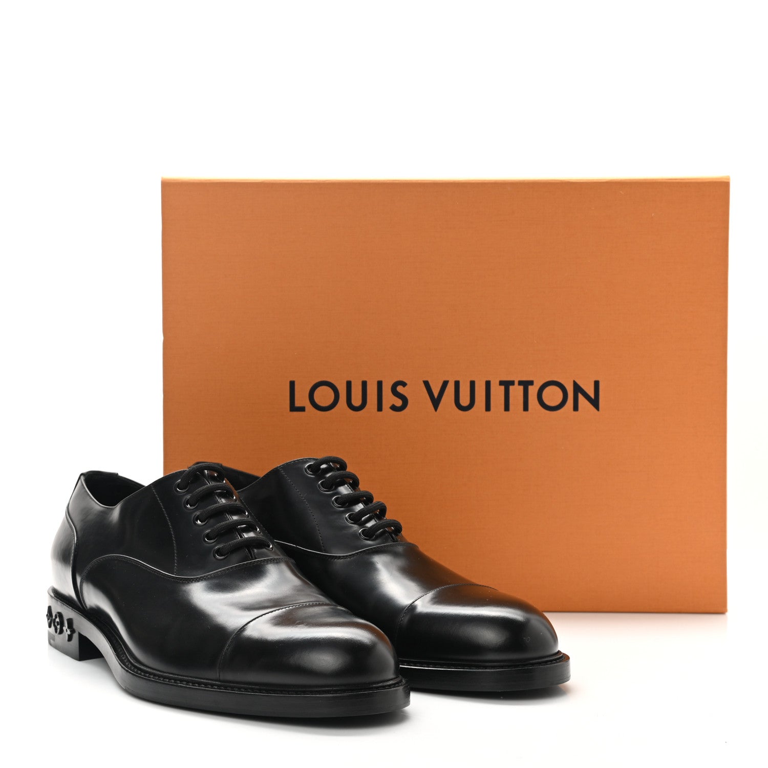 Louis Vuitton Calfskin Mens Vendome Flex Derby 9 Black 9 of 9