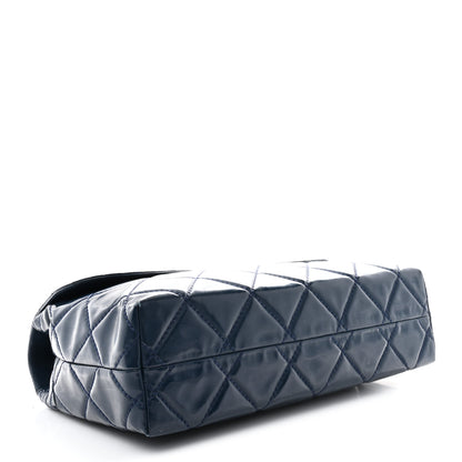 Chanel Vinyl Quilted In the Business Flap Bag Navy Blue 4 of 16