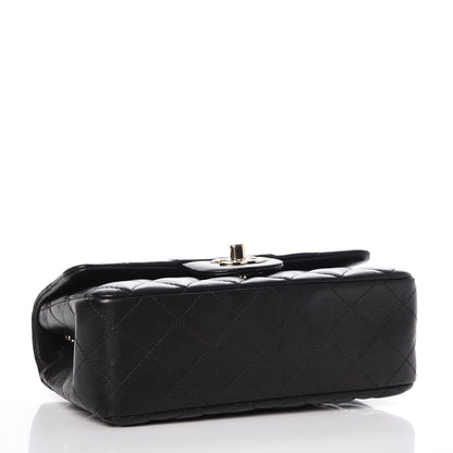 Chanel Lambskin Quilted Mini Rectangular Flap Black 4 of 12