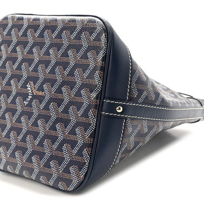 Goyard Goyardine Petit Flot Bucket Bag PM Navy 9 of 9