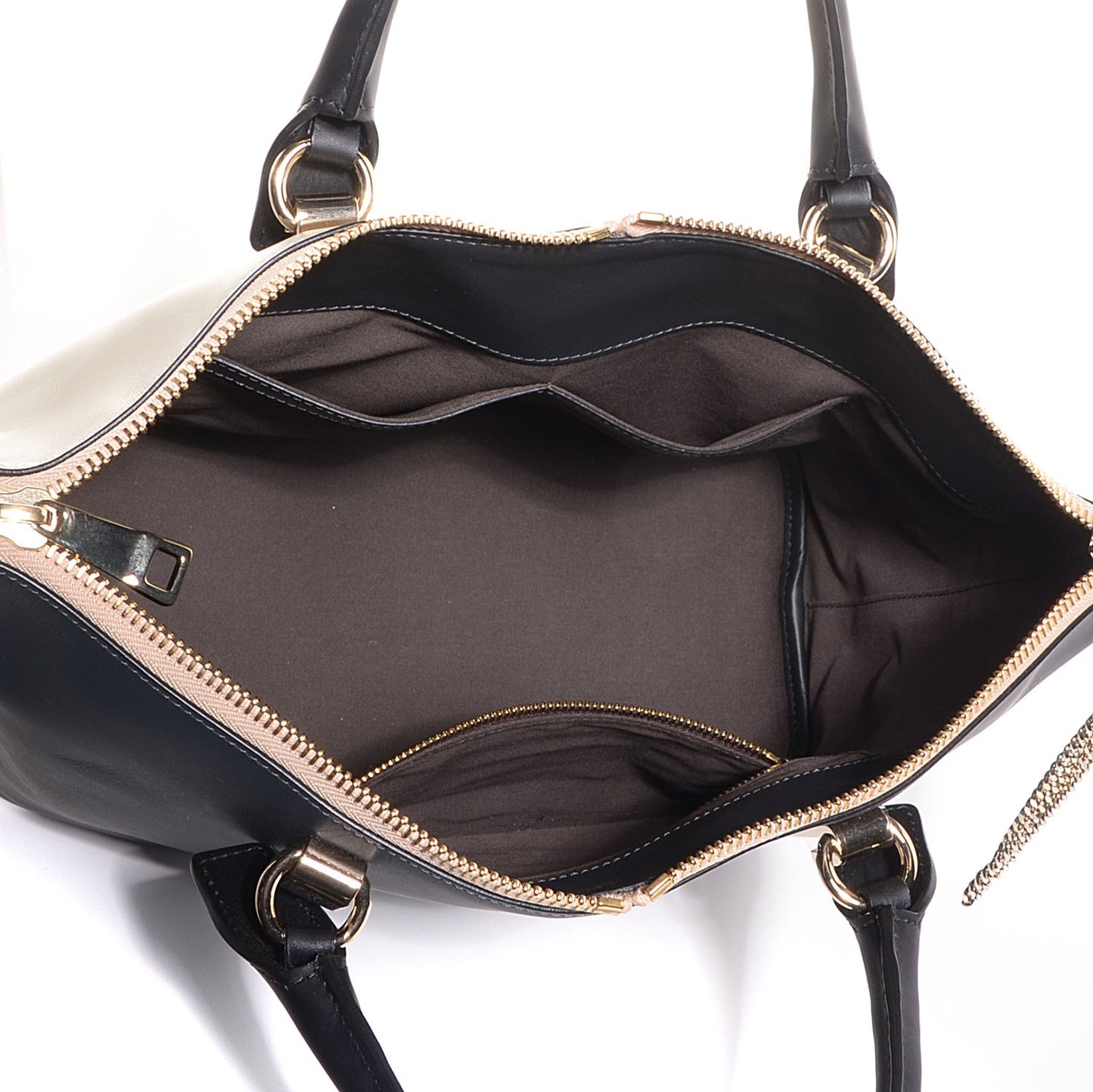 Smooth Calfskin Medium Baylee Tote Mushroom Black