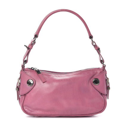 Prada Buffalo Snaps Shoulder Bag Ciclamino 1 of 9