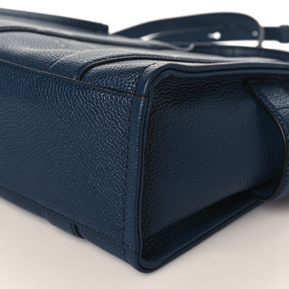 Marc Jacobs Grained Calfskin Small The Tote Bag Blue Sea 9 of 9