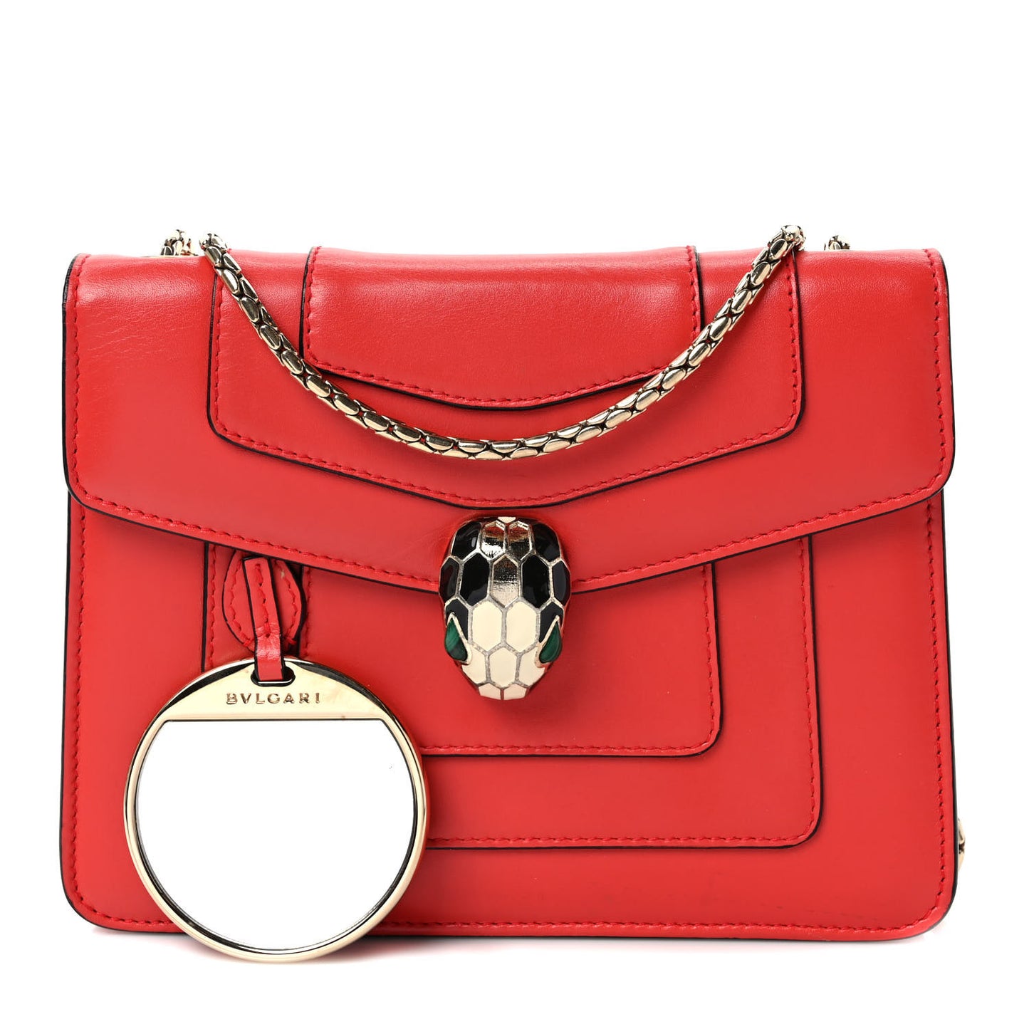 Calfskin Serpenti Forever Crossbody Bag Red