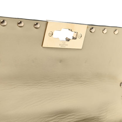 Valentino Garavani Nappa Small Rockstud Spike Shoulder Bag Light Ivory 11 of 12