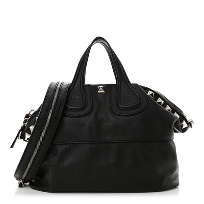 Givenchy Waxy Grained Calfskin Studded Medium Nightingale Black 1 of 12