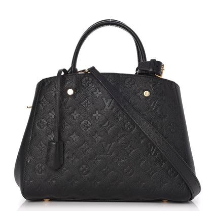 Louis Vuitton Empreinte Montaigne MM Black 1 of 8