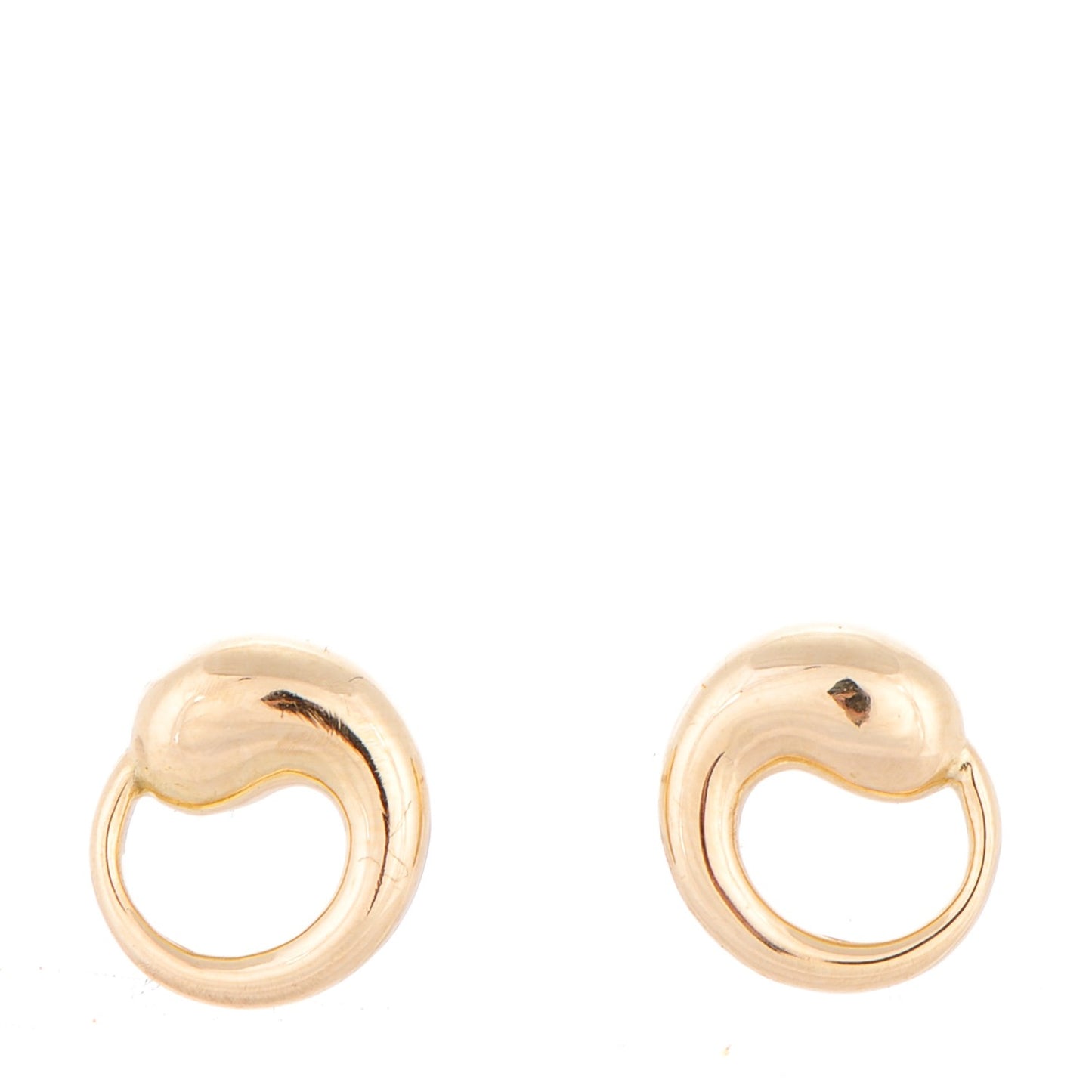 18K Yellow Gold Elsa Peretti Eternal Circle Earrings