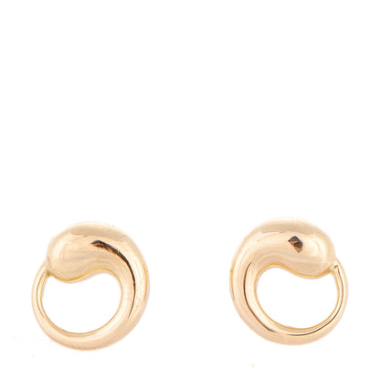 Tiffany 18K Yellow Gold Elsa Peretti Eternal Circle Earrings 1 of 4