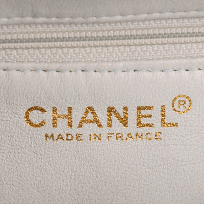 Chanel Caviar Quilted Medallion Tote Light Blue 6 of 10