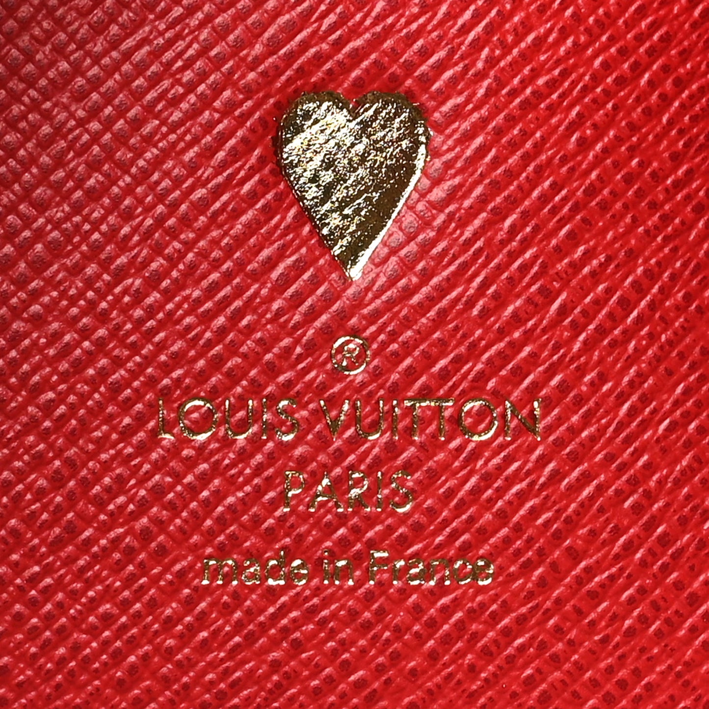 Damier Ebene Victorine Wallet Red