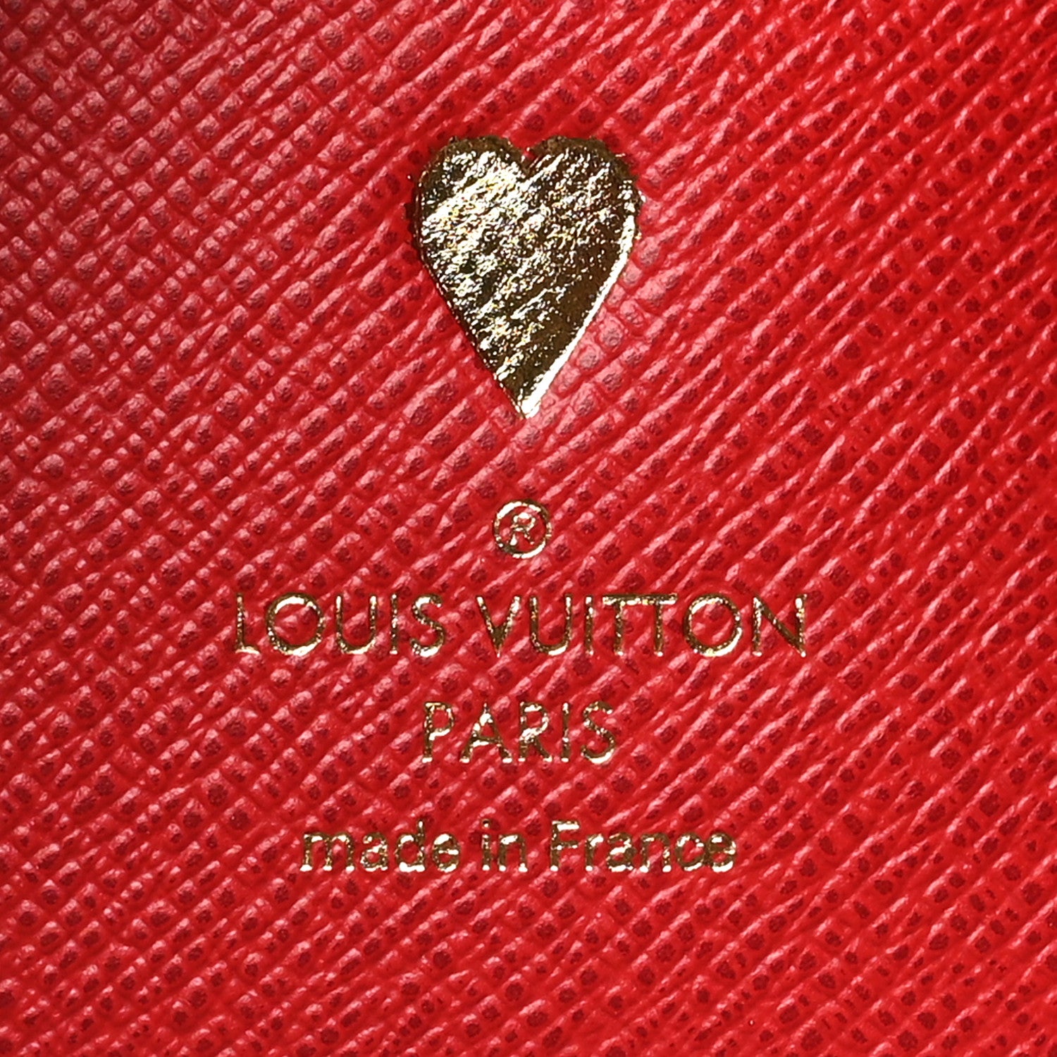 Louis Vuitton Damier Ebene Victorine Wallet Red 7 of 9