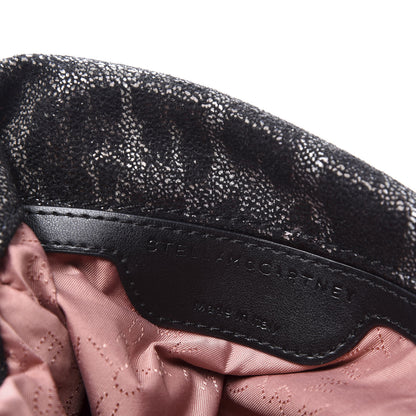 Stella McCartney Shaggy Deer Leopard Print Mini Falabella Tote Black 7 of 8