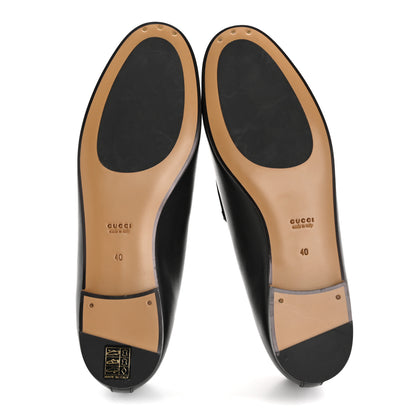 Gucci Calfskin Womens Jordaan Loafers 40 Black 6 of 11