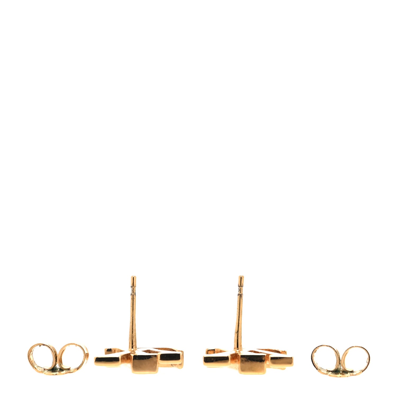 Louis Vuitton LOUIS VUITTON Metal LV Iconic Earrings Gold 3 of 6