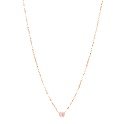 Cartier 18K Pink Gold Pink Sapphire D'Amour Pendant Necklace 1 of 6