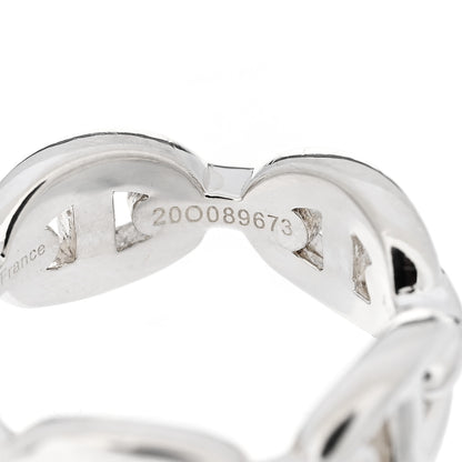 Hermes Sterling Silver PM Chaine d'Ancre Enchainee Band Ring 50 5.25 6 of 7