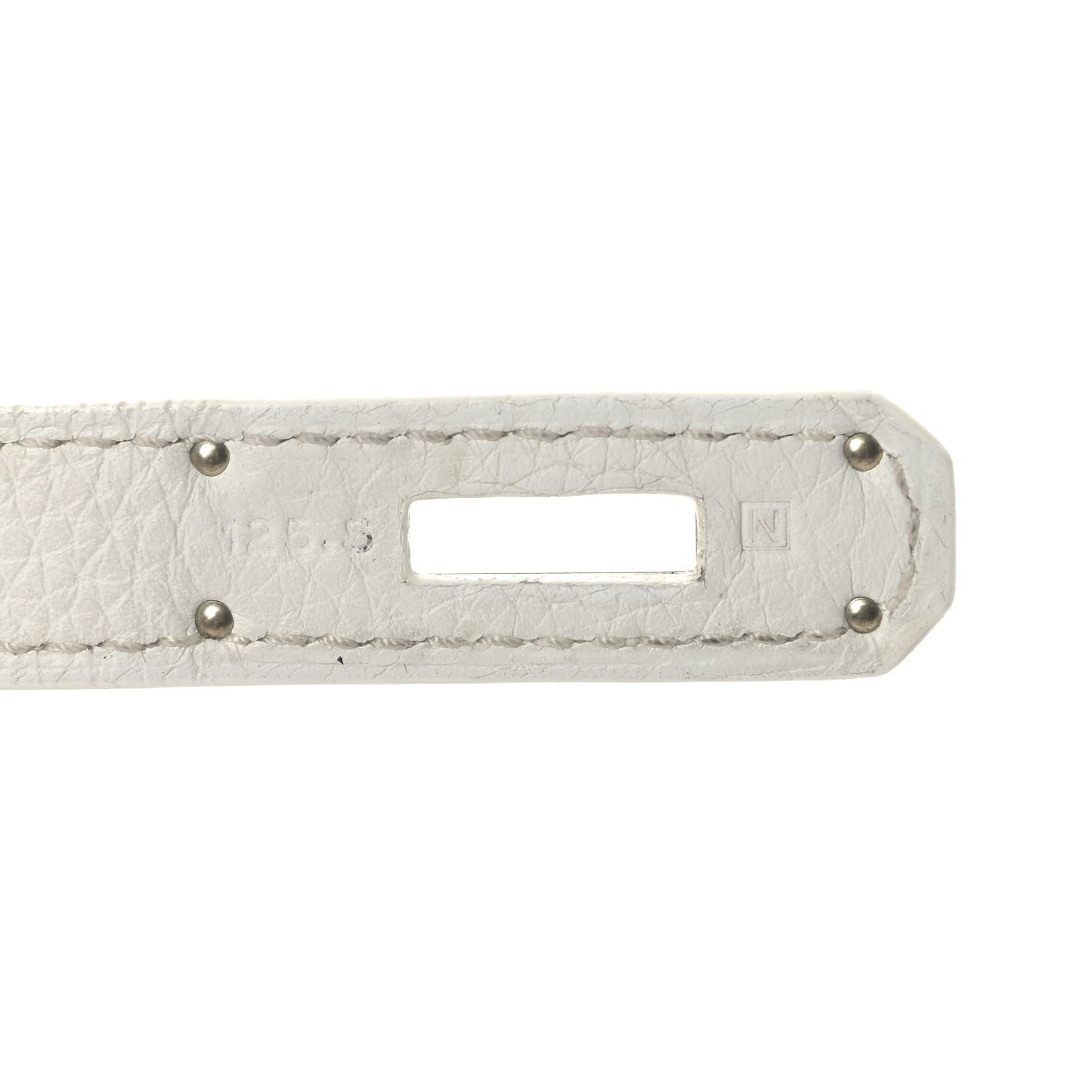 Hermes Taurillon Clemence Jypsiere 28 White 8 of 13