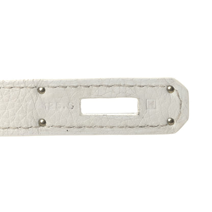 Hermes Taurillon Clemence Jypsiere 28 White 8 of 13