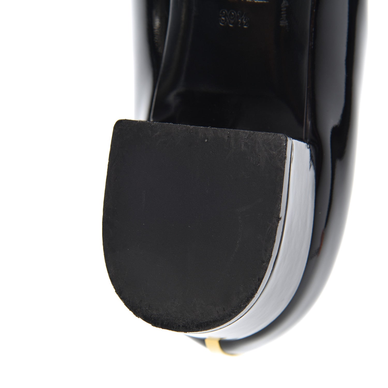 Chanel Patent Low Heel Ballerina Pumps 39.5 Black 12 of 16