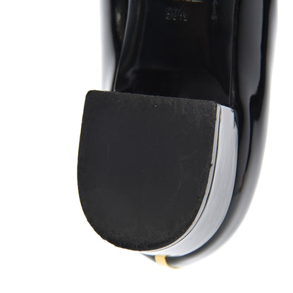 Chanel Patent Low Heel Ballerina Pumps 39.5 Black 12 of 16