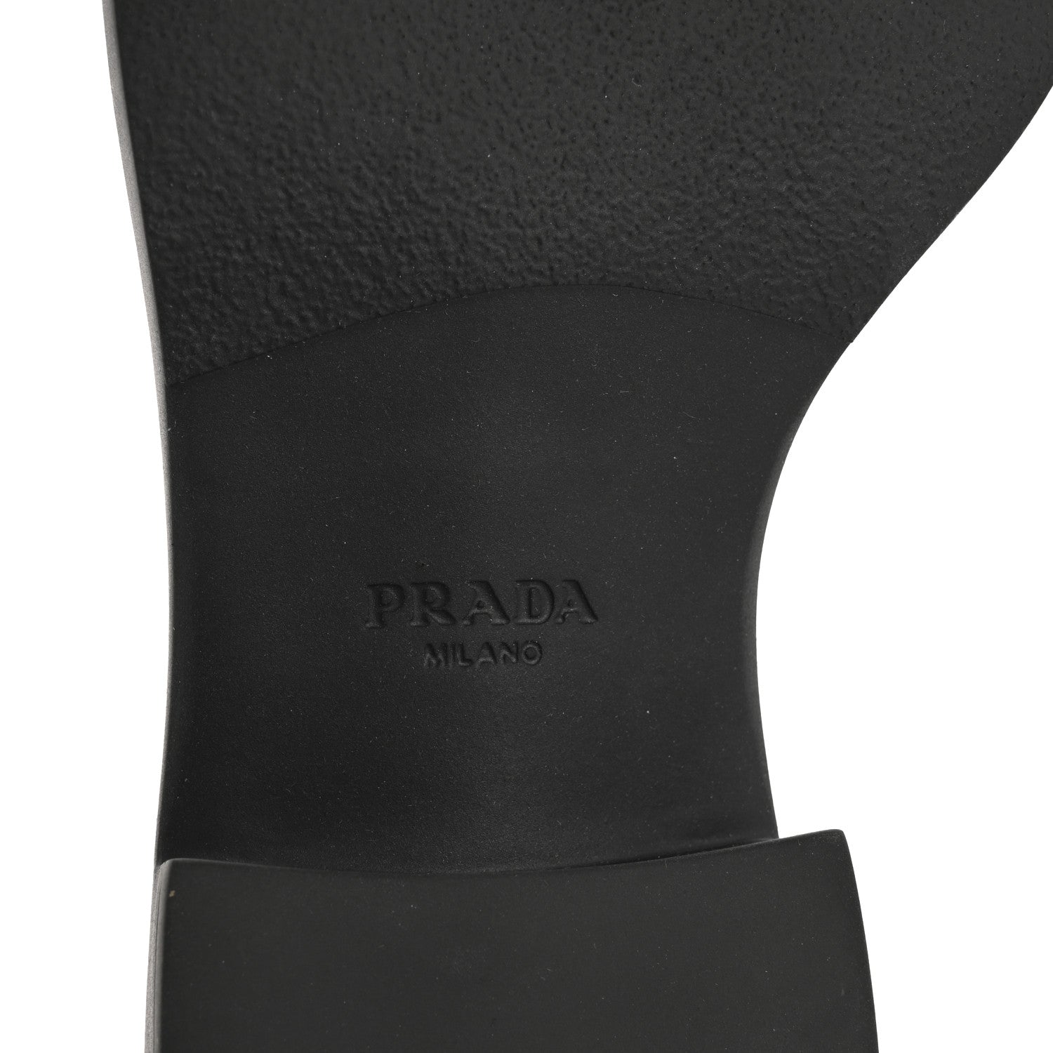 Prada Spazzolato Metal Triangle Logo 50mm Loafers 40.5 White Black 8 of 13