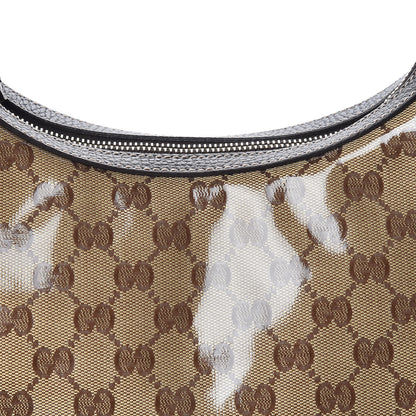 Gucci Crystal Monogram Hobo Dark Brown 10 of 10