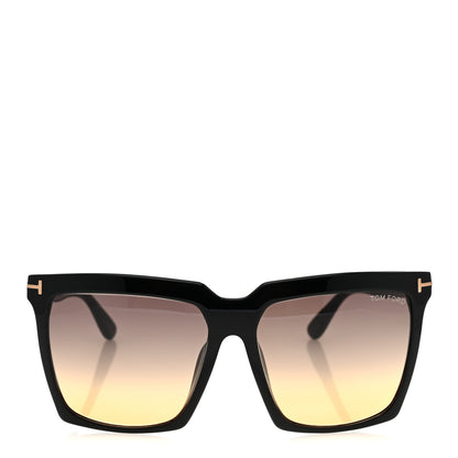 Tom Ford Acetate Sabrina Square Sunglasses TF764 Black 2 of 8