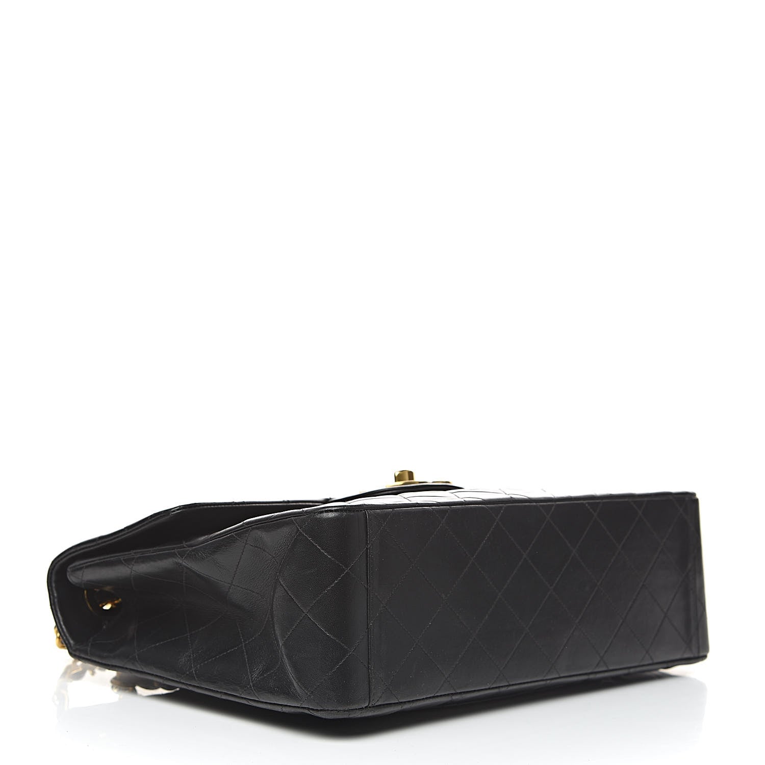 Chanel Lambskin Quilted XL Jumbo Single Flap Black 4 of 17