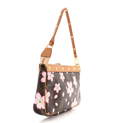 Louis Vuitton Monogram Cherry Blossom Pochette Accessories Brown 3 of 9