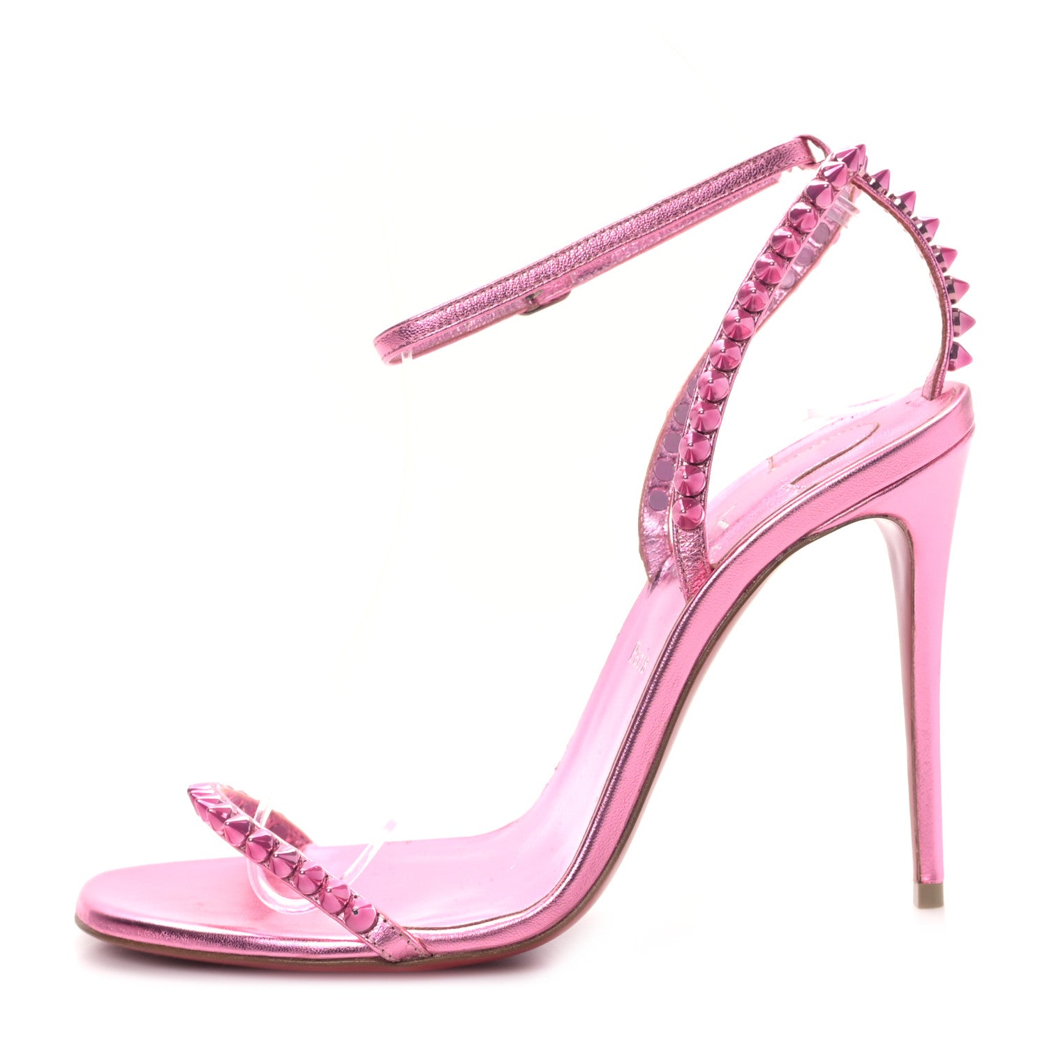 Christian Louboutin Kid Laminato So Me 100 Sandals 36.5 Confettis 1 of 7