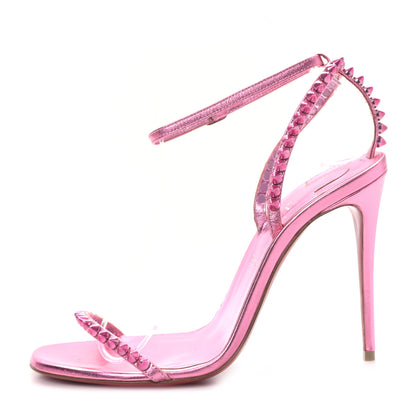 Christian Louboutin Kid Laminato So Me 100 Sandals 36.5 Confettis 1 of 7