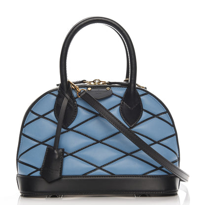 Louis Vuitton Lambskin Malletage Alma BB Bleuet 1 of 7