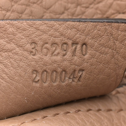 Gucci Soft Calfskin Medium Jackie Top Handle Bag Classic Camel 7 of 12