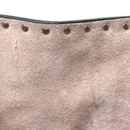 Valentino Garavani Grained Calfskin Rockstud Shoulder Tote Poudre 9 of 13