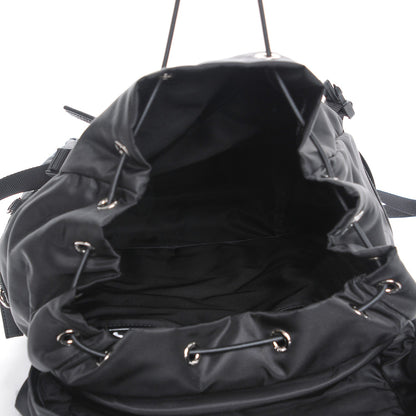 Prada Nylon Impunturato Double Buckle Backpack Black 5 of 9
