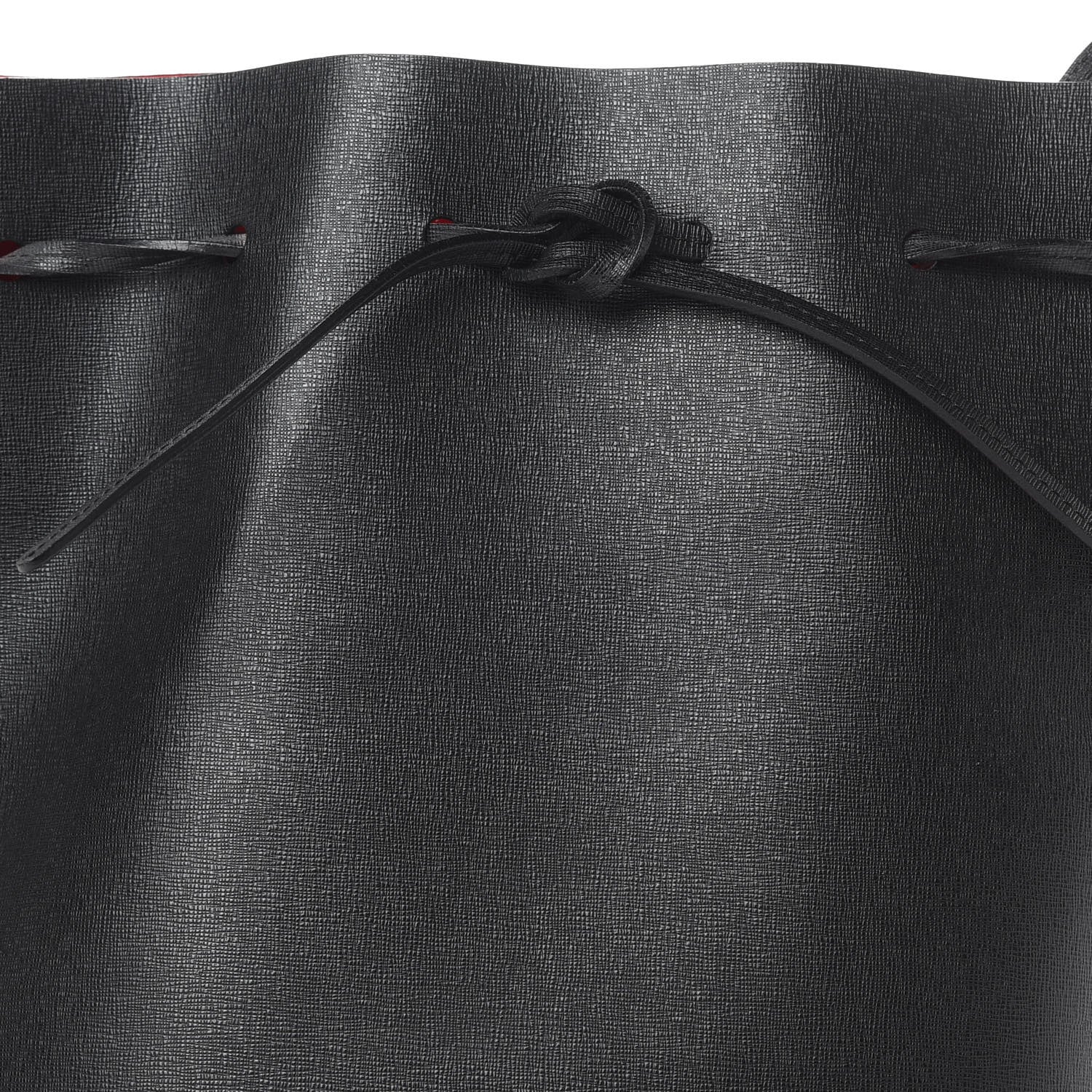 Mansur Gavriel Saffiano Bucket Bag Black Flamma 9 of 12