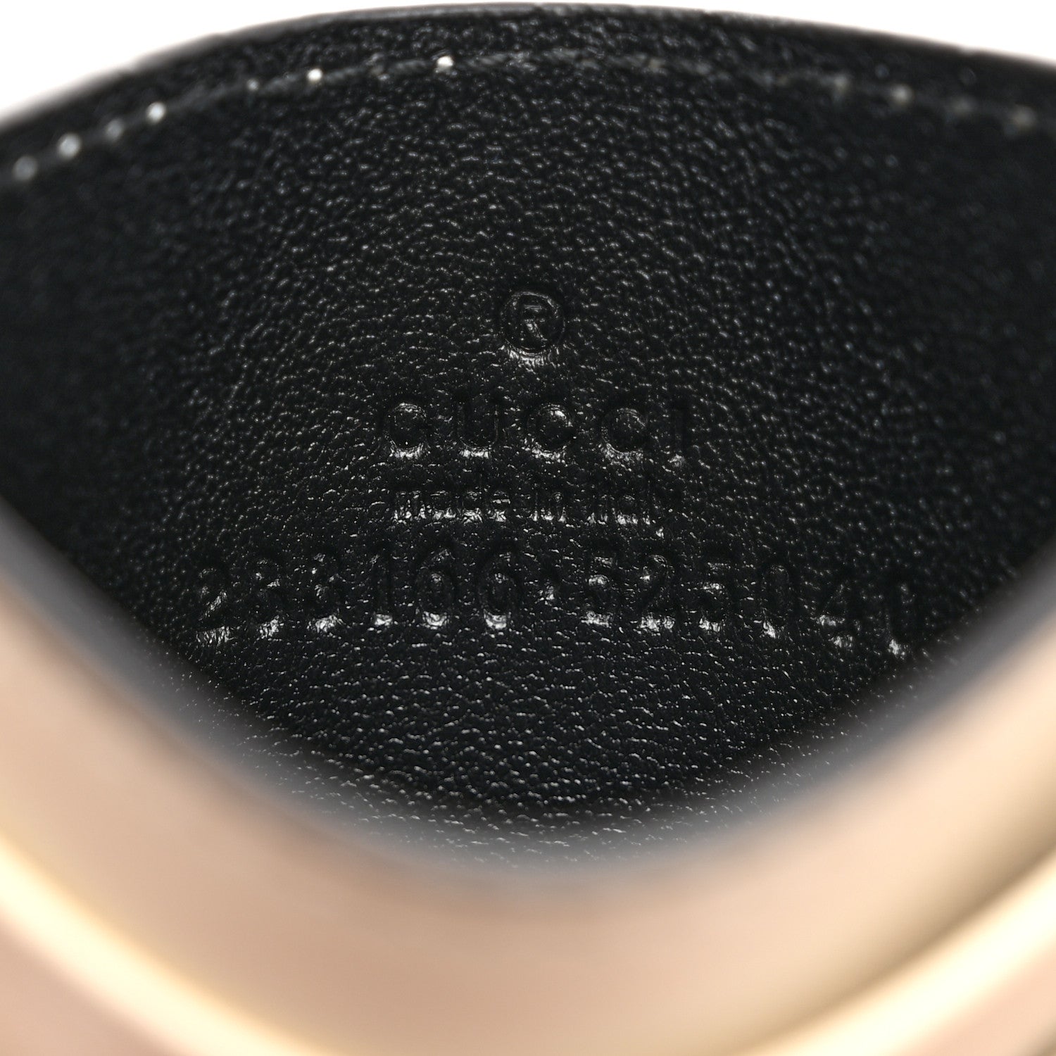 Gucci GG Supreme Monogram Calfskin Card Holder Beige Mystic White 6 of 7