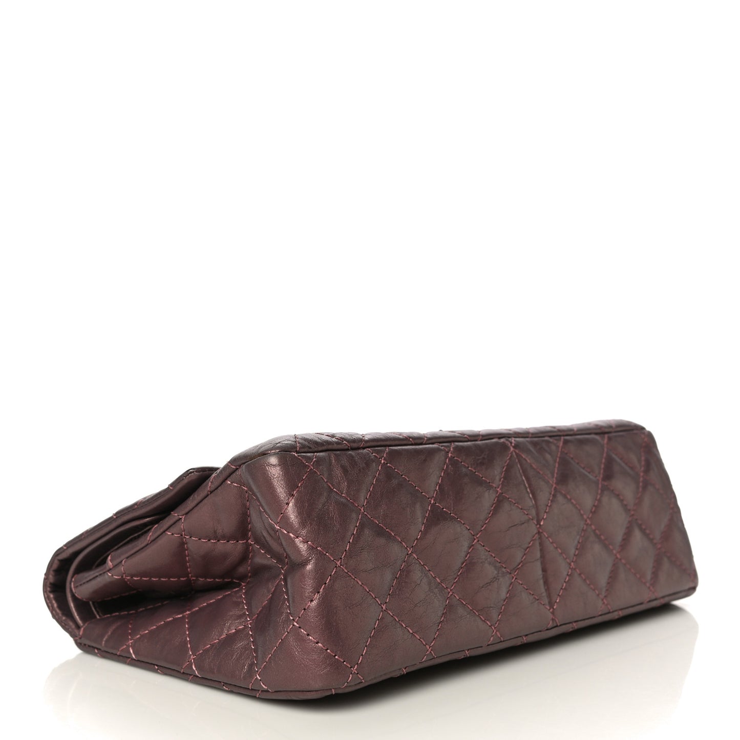 Metallic Calfskin Quilted 2.55 Reissue 226 Flap Rose Fonce
