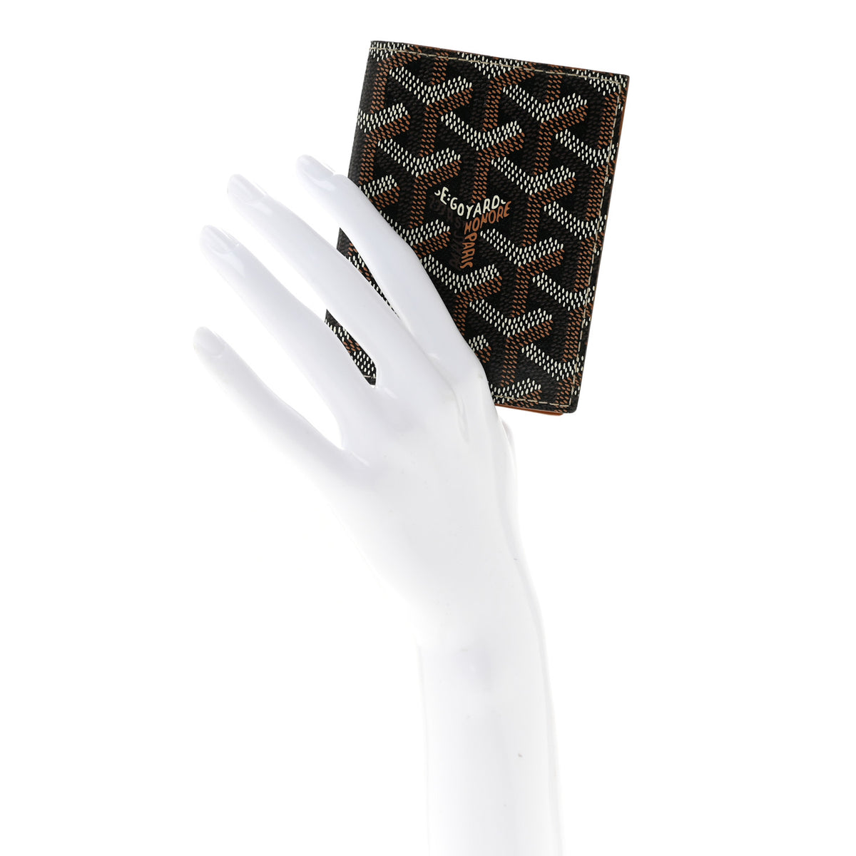 Goyard Goyardine Saint Marc Folding Card Case Black Gold 2 of 10
