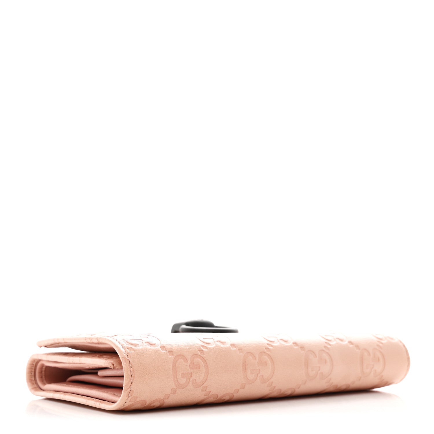 Gucci Guccissima Horsebit Clip Wallet Pink 3 of 7